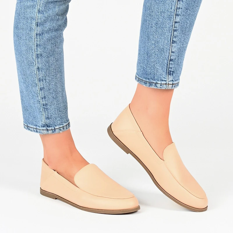 Journee Collection Corinne-Wd Womens Moc Closed Toe Loafers-Wide Width