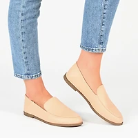 Journee Collection Corinne-Wd Womens Moc Closed Toe Loafers-Wide Width
