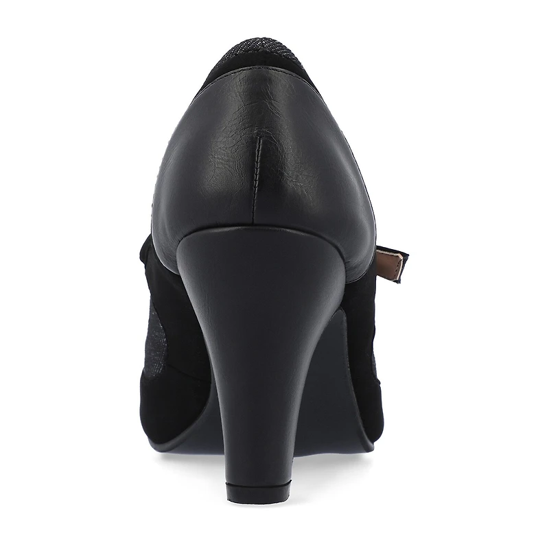 Journee Collection Siri Womens Round Closed Toe Cone Heel Pumps