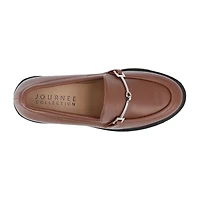 Journee Collection Kezziah Womens Moc Closed Toe Block Heel Pumps