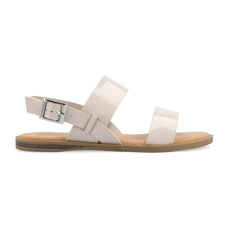 Journee Collection Womens Lavine Slingback Strap Flat Sandals
