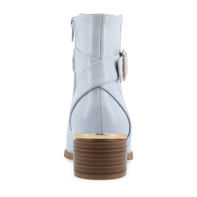 Journee Collection Womens Elley Stacked Heel Booties