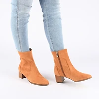 Journee Collection Womens Hayven Stacked Heel Booties