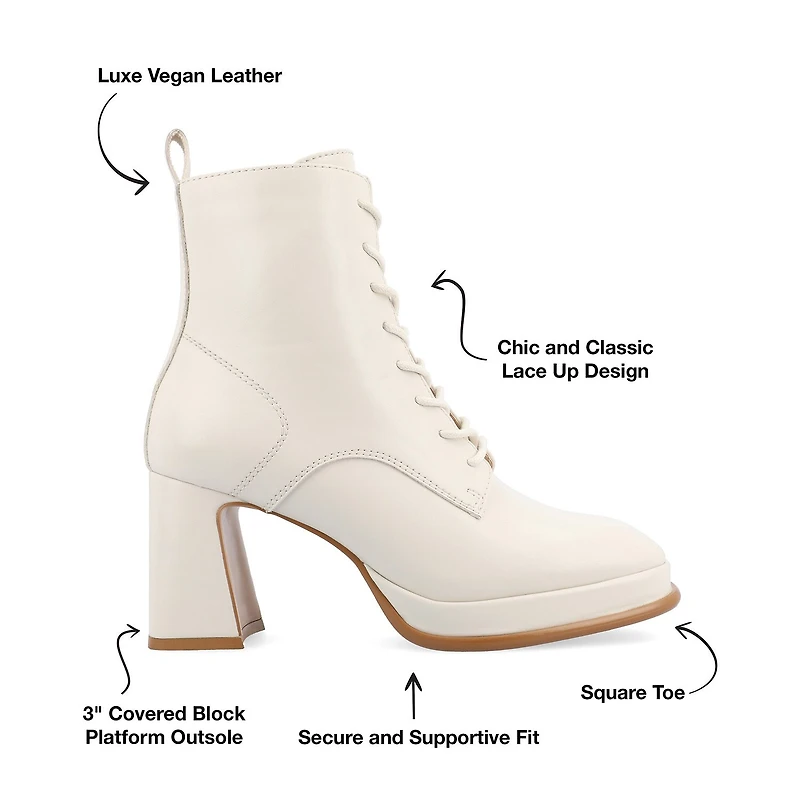 Journee Collection Womens Kalindi Block Heel Booties