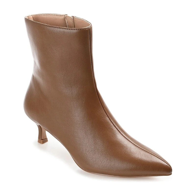Journee Collection Womens Arely-Wd Kitten Heel Booties Wide Width