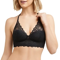 Maidenform Pure Comfort® Womens Lace Light Support Longline Wireless Bralette Dm1188