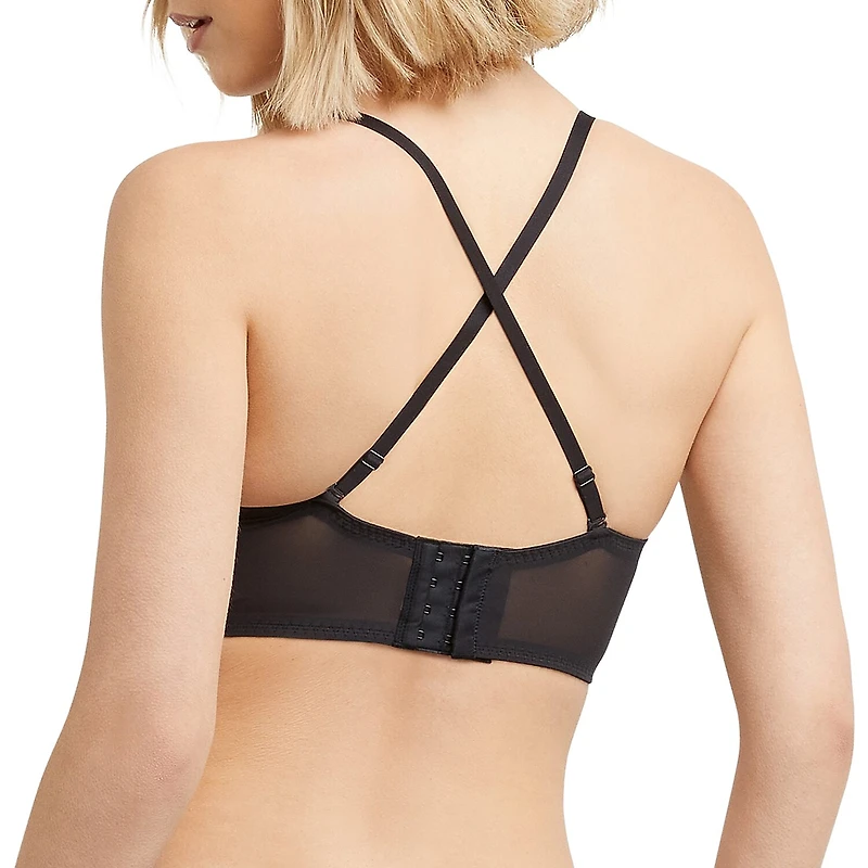 Maidenform Pure Comfort® Womens Lace Light Support Longline Wireless Bralette Dm1188