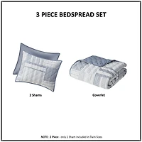 Madison Park Arden Patchwork 3-pc. Hypoallergenic Quilt Set