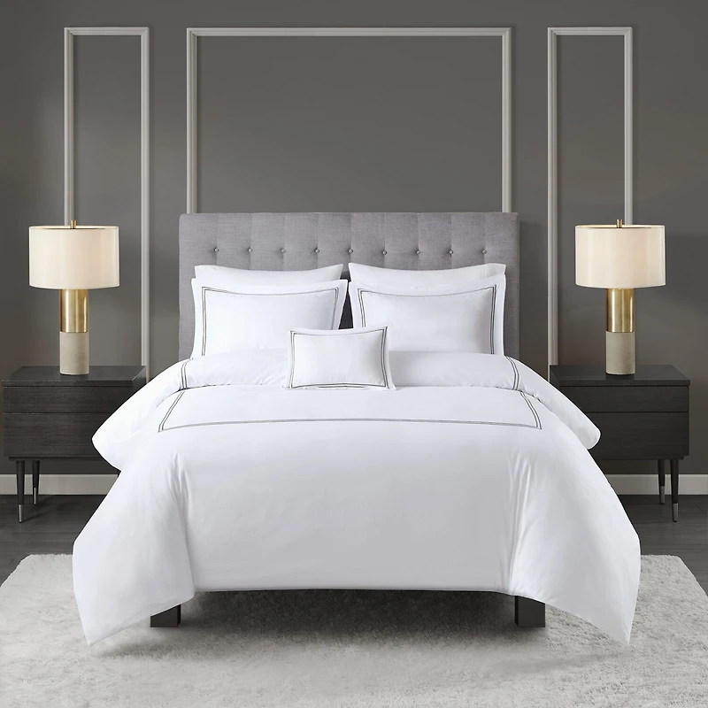 Madison Park Signature 500tc Cotton 5-pc. Midweight Embroidered Comforter Set