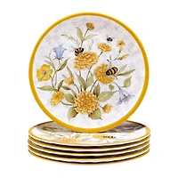 Certified International Bee Sweet 6-pc. Melamine Salad Plate