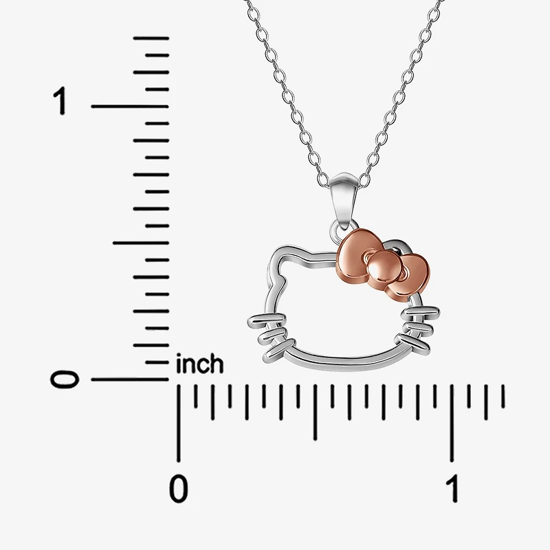 Girls Sterling Silver 18 Inch Pendant Necklace