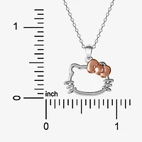 Girls Sterling Silver 18 Inch Pendant Necklace
