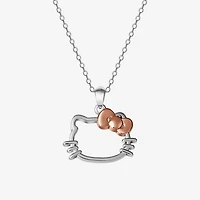Girls Sterling Silver 18 Inch Pendant Necklace