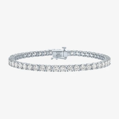 (G-H / Si2-I1) Lab Grown White Diamond 14K or Yellow Gold 7.25 Inch Tennis Bracelet
