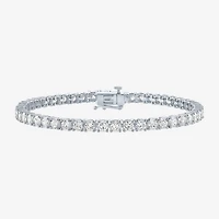 (G-H / Si2-I1) Lab Grown White Diamond 14K or Yellow Gold 7.25 Inch Tennis Bracelet