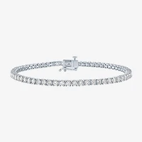 Diamond Addiction (G-H / SI2-I1) 4 CT. T.W. Lab Grown White 14K or Yellow Gold 7.25 Inch Tennis Bracelet