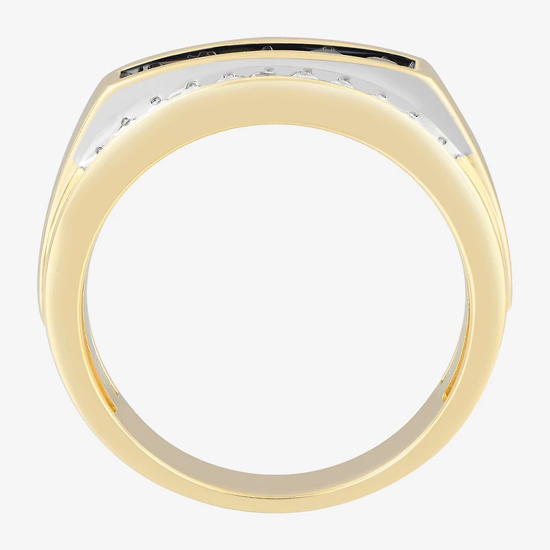Mens 3/4 CT. T.W. Natural Diamond 10K Gold Fashion Ring