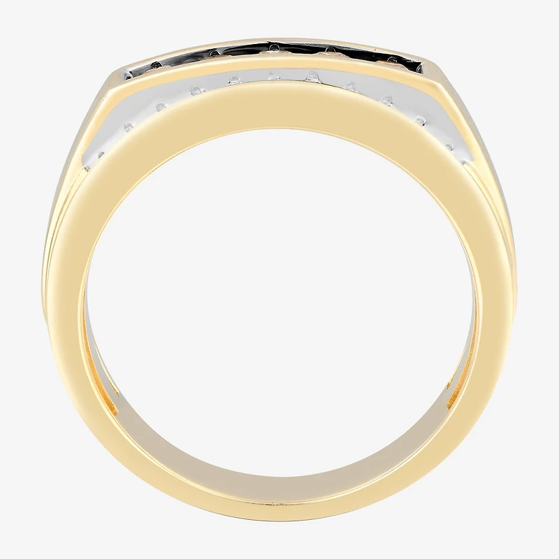 Mens 3/4 CT. T.W. Natural Diamond 10K Gold Fashion Ring