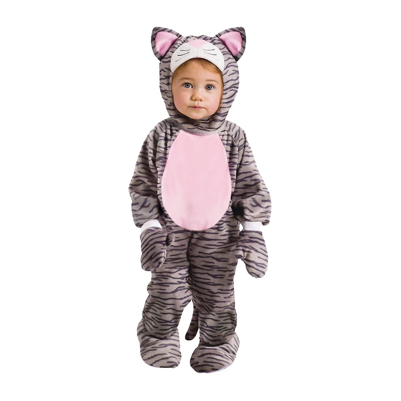 Toddler Unisex Gray Stripe Kitten Costume