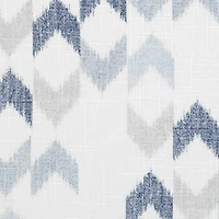 Fieldcrest Arden Modern Herringbone Cotton Grommet Top Sheer Single Curtain Panel