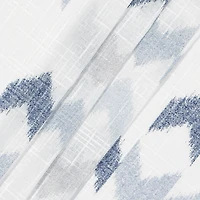 Fieldcrest Arden Modern Herringbone Cotton Grommet Top Sheer Single Curtain Panel