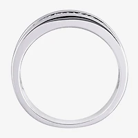 Mens 1/10 CT.T.W. Natural Diamond Wedding Band