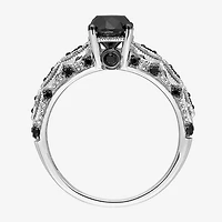 1 1/4 CT.T.W. Color-Enhanced Black Diamond Ring