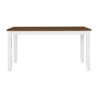 Janisse Rectangular Wood-Top Dining Table