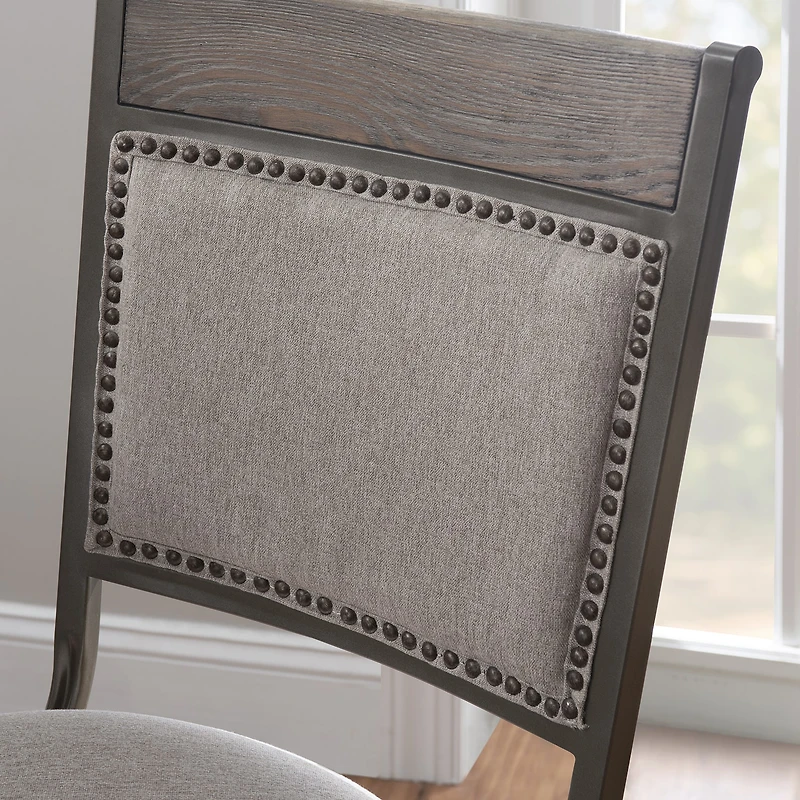 Linon Firview Counter Height Upholstered Swivel Bar Stool