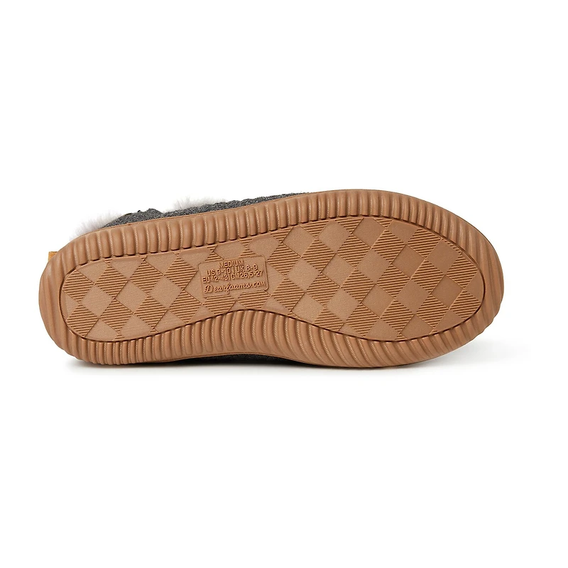 Dearfoams Mens Memory Foam Bootie Slippers