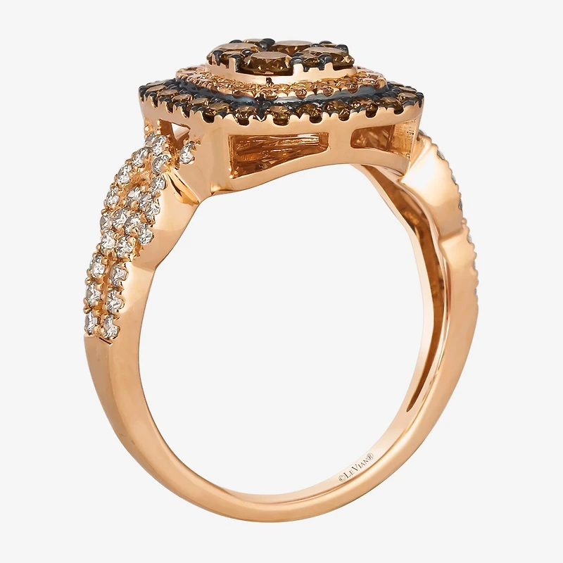 Le Vian® Ring featuring 3/4 CT. Chocolate Diamonds® 1 3/8 Nude Diamonds™ set 14K Strawberry or Honey Gold®