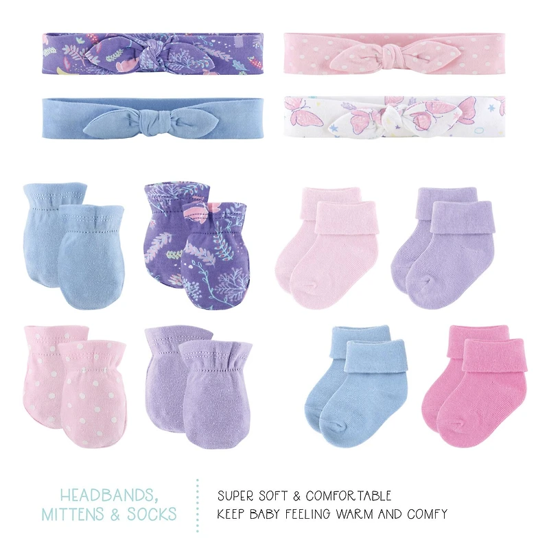 The Peanutshell Purple Butterfly Baby Girls 30-pc. Clothing Set