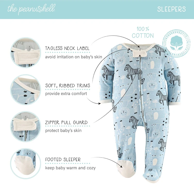 The Peanutshell Safari Baby Unisex 30-pc. Clothing Set