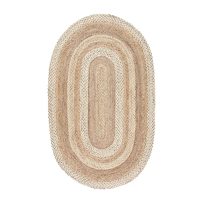 nuLoom Charlene Braided Border Jute Rug