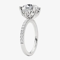 Grown Gorgeous (F, Vs2) Womens 4 7/8 Ct. T.W. Lab White Diamond 14K Gold or Platinum Round Side Stone Engagement Ring