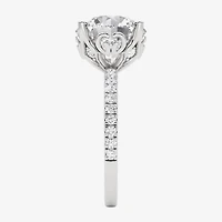 Grown Gorgeous (F, Vs2) Womens 4 7/8 Ct. T.W. Lab White Diamond 14K Gold or Platinum Round Side Stone Engagement Ring