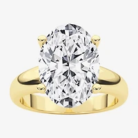 Grown Gorgeous (F,Vs2) Womens 3 3/8 Ct. Lab White Diamond 14K Gold or Platinum Oval Solitaire Engagement Ring