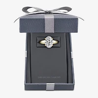 Grown Gorgeous (F,Vs2) Womens 3 3/8 Ct. Lab White Diamond 14K Gold or Platinum Oval Solitaire Engagement Ring
