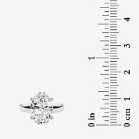 Grown Gorgeous (F,Vs2) Womens 3 3/8 Ct. Lab White Diamond 14K Gold or Platinum Oval Solitaire Engagement Ring