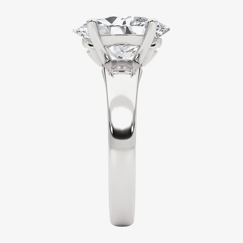 Grown Gorgeous (F,Vs2) Womens 3 3/8 Ct. Lab White Diamond 14K Gold or Platinum Oval Solitaire Engagement Ring