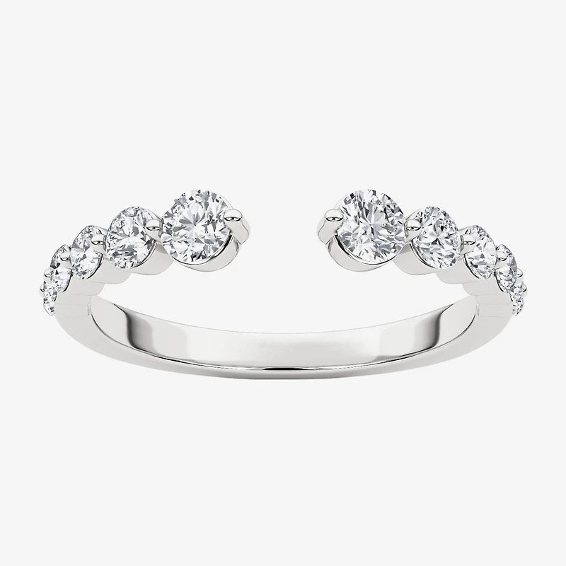 Grown Gorgeous Womens 1/2 CT. T.W. Lab White Diamond 14K Gold Anniversary Band