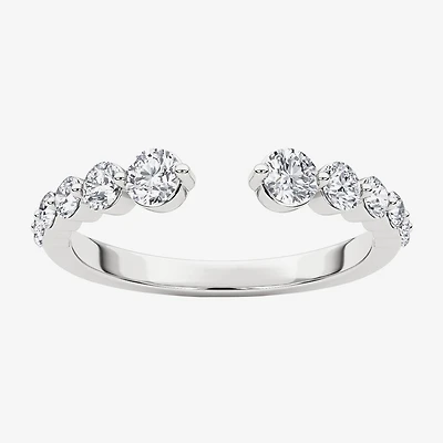 Grown Gorgeous Womens 1/2 CT. T.W. Lab White Diamond 14K Gold Anniversary Band