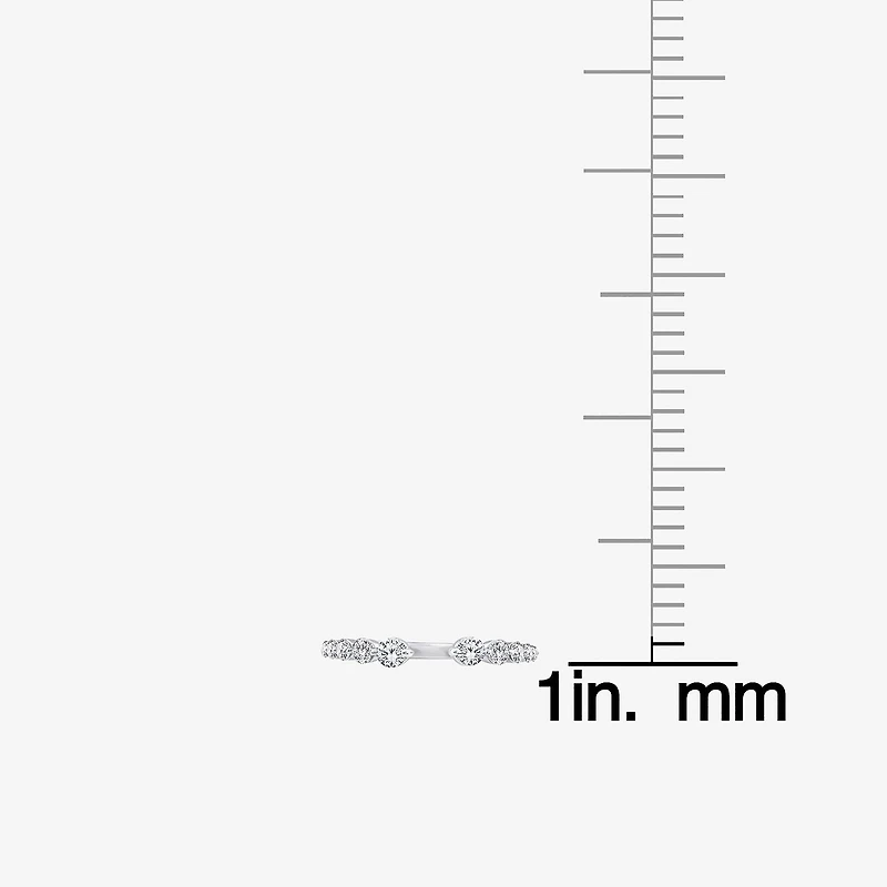 Grown Gorgeous Womens 1/2 CT. T.W. Lab White Diamond 14K Gold Anniversary Band