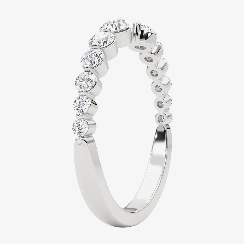 Grown Gorgeous Womens 1/2 CT. T.W. Lab White Diamond 14K Gold Anniversary Band
