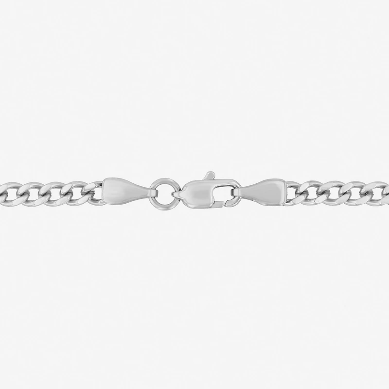 Mens Stainless Steel Round 24 Inch Pendant Necklace