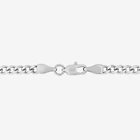 Mens Stainless Steel Round 24 Inch Pendant Necklace