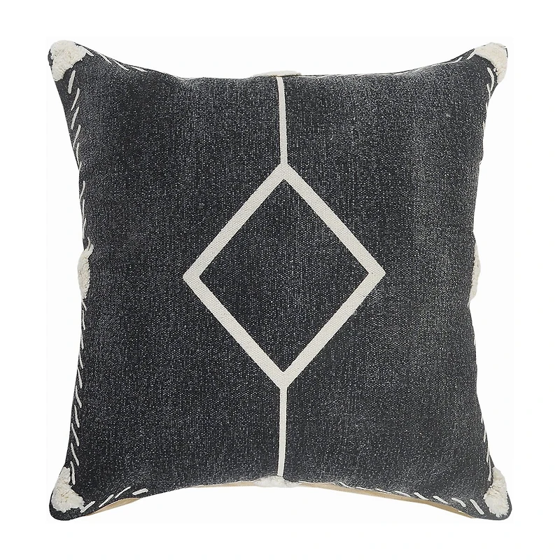 LR Home Lila Diamond Square Decorative Throw Pillow