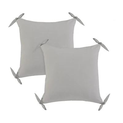 LR Home Nyla Casual Square Decorative Throw Pillow