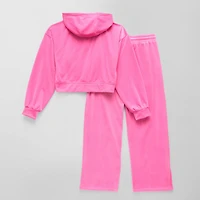Xersion Ribbed Velour Little & Big Kid Girls 2-pc. Pant Set