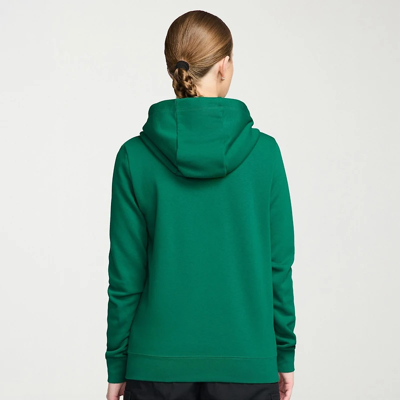 Nike Womens Long Sleeve Embroidered Fleece Lined Zipper Active Hoodie